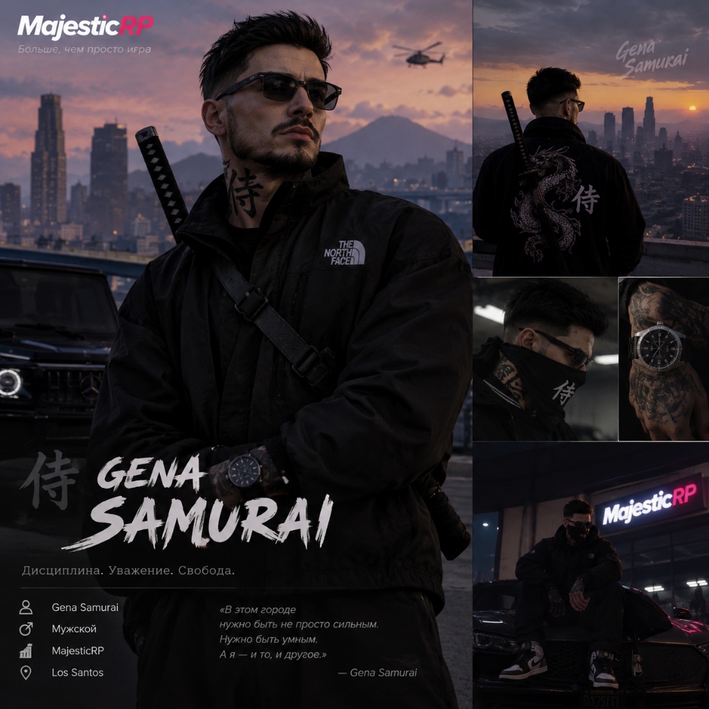 Gena Samurai Majestic RP Poster